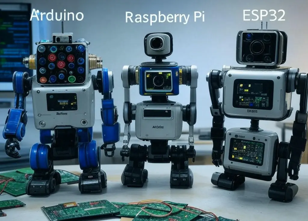 Arduino, Raspberry Pi, ESP32
